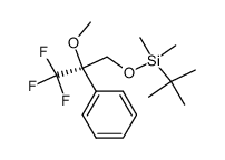 (R)-3-(tert-butyldimethylsilyloxy)-1,1,1-trifluoro-2-methoxy-2-phenylpropane Structure