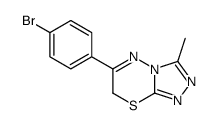 6-(4-bromophenyl)-3-methyl-7H-[1,2,4]triazolo[3,4-b][1,3,4]thiadiazine结构式