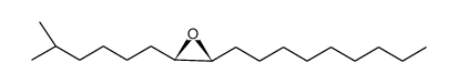 (2S,3R)-2-(5-methylhexyl)-3-nonyloxirane结构式