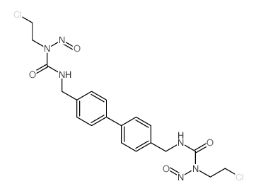 Urea, 1,1-(4,4-biphenylylenedimethylene)bis(3-(2-chloroethyl)-3-nitroso- picture