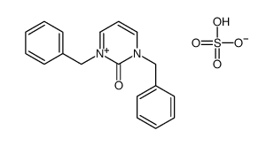 1,3-dibenzylpyrimidin-1-ium-2-one,hydrogen sulfate结构式