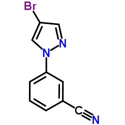 3-(4-Bromo-1H-pyrazol-1-yl)benzonitrile structure