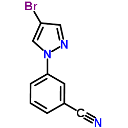 3-(4-Bromo-1H-pyrazol-1-yl)benzonitrile结构式