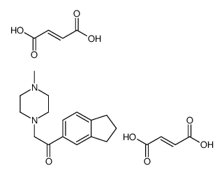 (Z)-but-2-enedioic acid,1-(2,3-dihydro-1H-inden-5-yl)-2-(4-methylpiperazin-1-yl)ethanone Structure