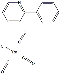 三羰基(2,2'-联吡啶)氯化铼(I)结构式