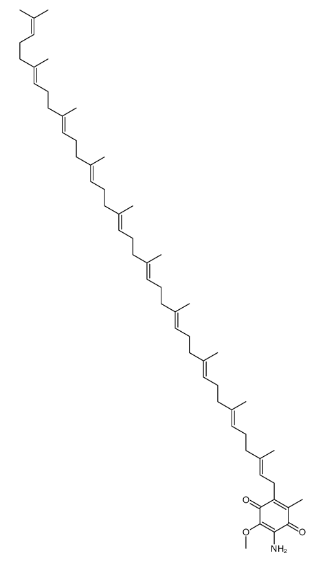 2-amino-5-(3,7,11,15,19,23,27,31,35,39-decamethyl-2,6,10,14,18,22,26,30,34,38-tetracontanedecaenyl)-3-methoxy-6-methyl-p-benzoquinone结构式