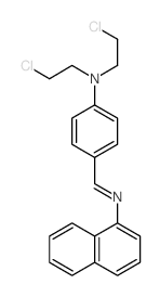 N,N-bis(2-chloroethyl)-4-(naphthalen-1-yliminomethyl)aniline结构式