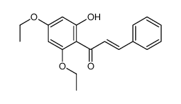 1-(2,4-diethoxy-6-hydroxyphenyl)-3-phenylprop-2-en-1-one结构式