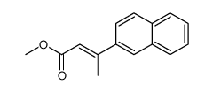 2-Butenoic acid, 3-(2-naphthalenyl)-, Methyl ester, (2Z)- Structure