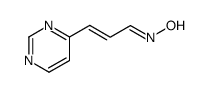 2-Propenal, 3-(4-pyrimidinyl)-, oxime, (E,E)- (9CI) Structure