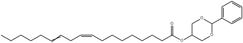 9,12-Octadecadienoic acid 2β-phenyl-1,3-dioxan-5β-yl ester Structure