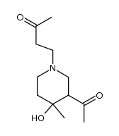 4-(3-acetyl-4-hydroxy-4-methyl-piperidino)-butan-2-one Structure