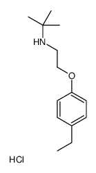 N-[2-(4-ethylphenoxy)ethyl]-2-methylpropan-2-amine,hydrochloride结构式