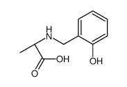 (2S)-2-[(2-hydroxyphenyl)methylamino]propanoic acid Structure