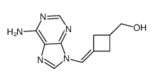 [3-[(6-aminopurin-9-yl)methylidene]cyclobutyl]methanol Structure