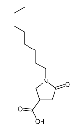 1-octyl-5-oxopyrrolidine-3-carboxylic acid Structure