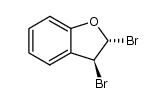 trans-2,3-dibromo-2,3-dihydrobenzofuran结构式