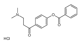 [4-[3-(dimethylamino)propanoyl]phenyl] benzoate,hydrochloride Structure