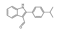 1H-Indole-3-carboxaldehyde,2-[4-(1-methylethyl)phenyl]-(9CI) Structure