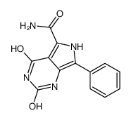 2,4-dioxo-7-phenyl-1,6-dihydropyrrolo[3,4-d]pyrimidine-5-carboxamide结构式