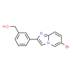 [3-(6-bromo-imidazo[1,2-a]pyridin-2-yl)-phenyl]-methanol structure