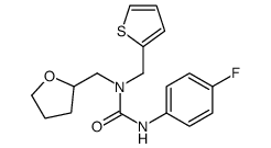 Urea, N-(4-fluorophenyl)-N-[(tetrahydro-2-furanyl)methyl]-N-(2-thienylmethyl)- (9CI) Structure