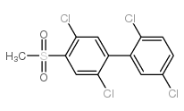 4-甲基磺酰基-2,2’,5,5’-四氯联苯结构式