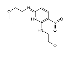 2-N,6-N-bis(2-methoxyethyl)-3-nitropyridine-2,6-diamine Structure