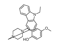 2-[[4-[(9-ethylcarbazol-3-yl)methyl]piperazin-1-yl]methyl]-4-methoxyphenol Structure