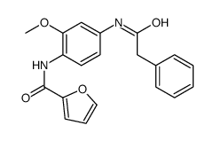 N-[2-methoxy-4-[(2-phenylacetyl)amino]phenyl]furan-2-carboxamide结构式