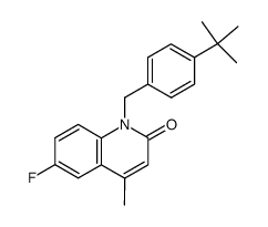 1-(4-tert-Butyl-benzyl)-6-fluoro-4-methyl-1H-quinolin-2-one Structure