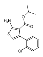 propan-2-yl 2-amino-4-(2-chlorophenyl)thiophene-3-carboxylate结构式
