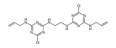 N4,N4'-diallyl-6,6'-dichloro-N2,N2'-ethane-1,2-diyl-bis-[1,3,5]triazine-2,4-diamine结构式