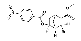(2S,3S,4R,5S)-3-Bromo-5-(4-nitro-benzoyloxy)-bicyclo[2.2.1]heptane-2-carboxylic acid methyl ester Structure