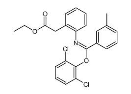 (2-{[1-(2,6-Dichloro-phenoxy)-1-m-tolyl-meth-(Z)-ylidene]-amino}-phenyl)-acetic acid ethyl ester Structure