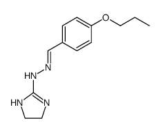 N-(4,5-Dihydro-1H-imidazol-2-yl)-N'-[1-(4-propoxy-phenyl)-meth-(Z)-ylidene]-hydrazine Structure