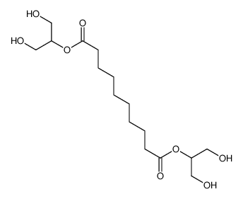bis(1,3-dihydroxypropan-2-yl) decanedioate Structure