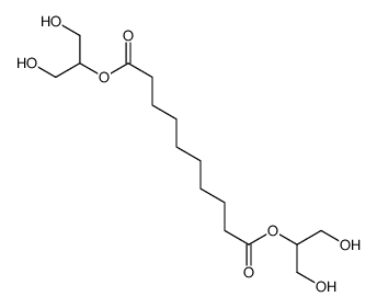 bis(1,3-dihydroxypropan-2-yl) decanedioate结构式