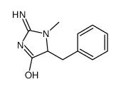 2-Amino-1,5-dihydro-1-methyl-5-benzyl-4H-imidazol-4-one结构式