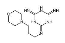 2-N-(3-morpholin-4-ylpropyl)-1,3,5-triazine-2,4,6-triamine Structure