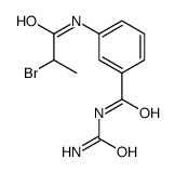 3-(2-bromopropanoylamino)-N-carbamoylbenzamide结构式