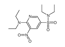 6-(diethylamino)-N,N-diethyl-5-nitropyridine-3-sulfonamide结构式