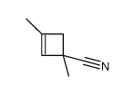 1,3-dimethylcyclobut-2-ene-1-carbonitrile结构式