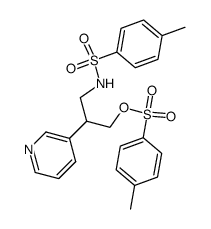 2-pyridin-3-yl-1-(toluene-4-sulfonylamino)-3-(toluene-4-sulfonyloxy)-propane Structure