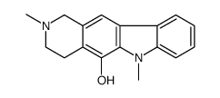 2,6-dimethyl-3,4-dihydro-1H-pyrido[4,3-b]carbazol-5-ol Structure