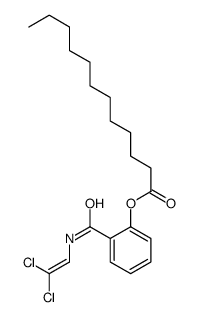 [2-(2,2-dichloroethenylcarbamoyl)phenyl] dodecanoate Structure