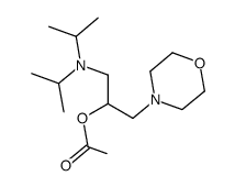 2-acetoxy-1-diisopropylamino-3-morpholin-4-yl-propane结构式