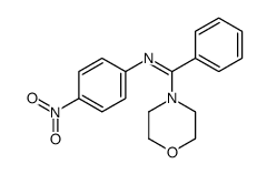 1-morpholin-4-yl-N-(4-nitrophenyl)-1-phenylmethanimine结构式