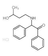 Ethanone,2-[(3-hydroxybutyl)amino]-1,2-diphenyl-, hydrochloride (9CI) structure