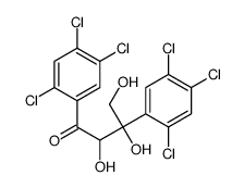 2,3,4-trihydroxy-1,3-bis(2,4,5-trichlorophenyl)butan-1-one结构式